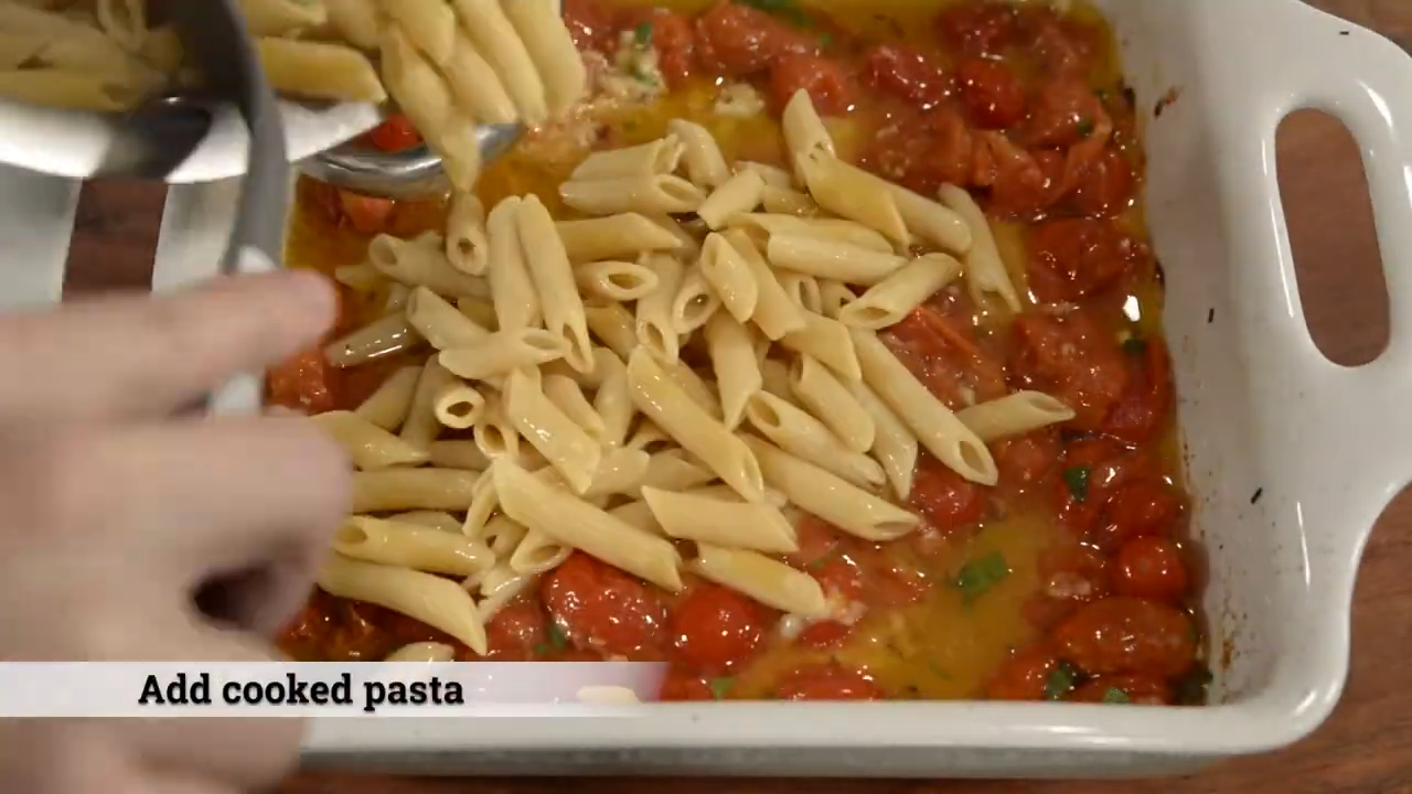 Viral Tiktok Baked Pasta Recipe (With Mozzarella Instead Of Feta)