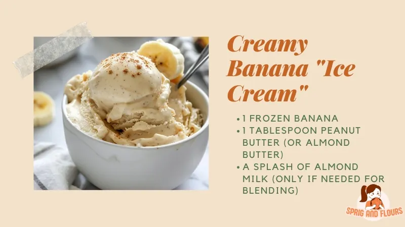A Bowl of Creamy Banana "Ice Cream" Topped with Banana Slices